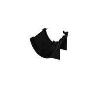 Floplast Deepflow Hi-Cap Gutter Union Bracket 115mm X 75mm Black - Pack Of 2