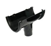 Floplast Deepflow Hi-Cap Running Outlet 115mm X 75mm Black - Pack Of 2