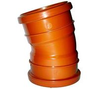 FloPlast Double Socket Drainage Bend 15o