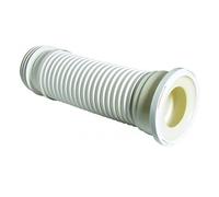 Floplast Flexible Pan Connector SP106 | 387mm Durable Connector for 110mm Soil Stacks | Flexible Design for Awkward Installations | Secure Rubber Fins for Reliable Plumbing Connections