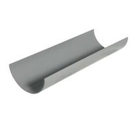 Floplast Grey Half Round Gutter Length (L)2M (Dia)112mm