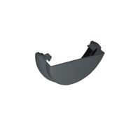 Floplast Grey Half Round Gutter Stop End, (L)40mm (Dia)112mm