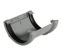 Floplast Grey Half Round Union Bracket (Dia) 112mm