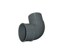 Floplast Grey Round 92.5° Downpipe Bend, (Dia)68mm