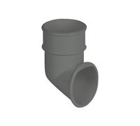 FloPlast Grey Round Gutter Pipe Shoe - 68mm