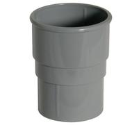 Floplast Grey Round Gutter Socket (Dia)68mm