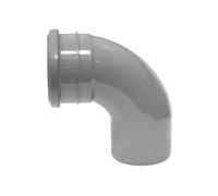 FloPlast Grey Single Socket Bend 92.5o x 110mm