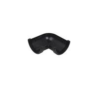 Floplast Half Round 90 Degree Gutter Angle 112mm Black - Pack Of 2