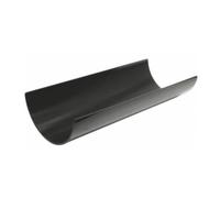 Floplast Half Round Gutter 112mm X 4M Anthracite Grey - Pvc-U, Bs En Compliant