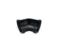Floplast Half Round Gutter Angle 135 Degree X 112mm Black - Pack Of 2