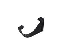 Floplast Half Round Gutter Fascia Bracket 112mm Black - Pack Of 2 - Upvc, Easy Install, 10-Year Guarantee