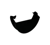 Floplast Hi-Cap Black Half Round Gutter Stop End, (L)53mm (Dia)114mm