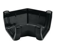 FLOPLAST 114mm Square Gutter135 Degree Angle - Black