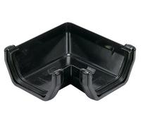 Floplast Hi-Cap Black Square 90° Gutter Angle, (Dia)114mm