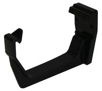 Floplast Hi-Cap Black Square Fascia Bracket (Dia) 114mm