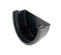 Floplast Hi Cap Cast Iron Effect External Stop End (Pack Of 2)