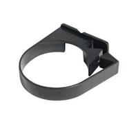 Floplast Hi-Cap Deepflow 80mm Downpipe Clip Black - Upvc, 10-Year Guarantee, Pack Of 1
