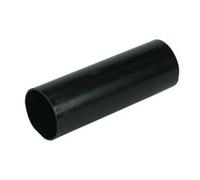Floplast Hi-Cap Deepflow 80mm X 4M Round Downpipe Black - Pvc-U, Push-Fit, Bs En 1462