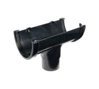 Floplast Hi-Cap Running Outlet 80mm Black - 458368