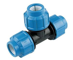 FLOPLAST MDPE 20mm Equal Tee - Bag of 2