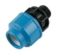 FLOPLAST MDPE 25mm x 3/4" Male Adaptor - Bag of 5