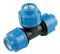 FLOPLAST MDPE 32mm Equal Tee - Bag of 2