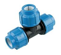 FLOPLAST MDPE 32mm x 32mm x 25mm Reducing Tee - Pack of 2
