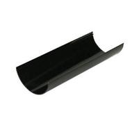 Floplast Mini Gutter - 76mm Profile X 2M Length - Black - Pack Of 6