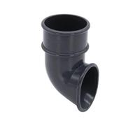 FloPlast Mini Gutter Downpipe Shoe - 50mm Anthracite Grey