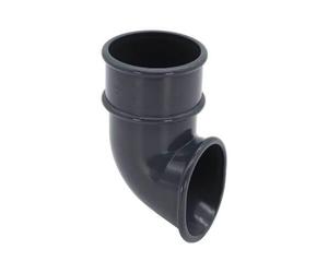 FloPlast Mini Gutter Downpipe Shoe - 50mm Anthracite Grey