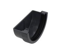 FloPlast Mini Gutter External Stopend - 76mm Anthracite Grey