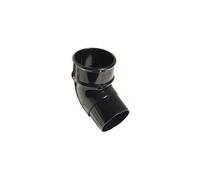Floplast Mini Gutter Offset Bend 112 Degree X 50mm Black - Pack Of 2 - Upvc Miniflo Downpipe Bend