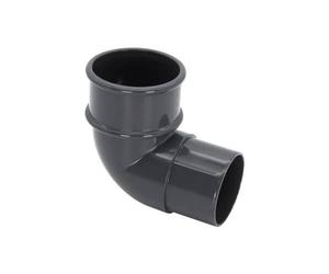 FloPlast Mini Gutter Pipe Bend - 92.5 Degree x 50mm Anthracite Grey