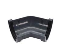 Floplast Miniflo 135 Degree Mini Gutter Angle 76mm Anthracite Grey - Symmetrical Upvc Corner Fitting