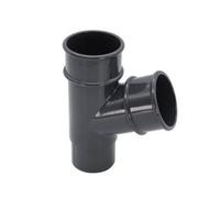 Floplast Miniflo 67.5 Degree Mini Gutter Pipe Branch - 50mm Anthracite Grey