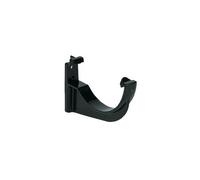 Floplast Miniflo Black Half Round Fascia Bracket (Dia) 76mm , Pack Of 2