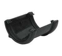 FloPlast Mini Gutter 76mm Black Union Bracket