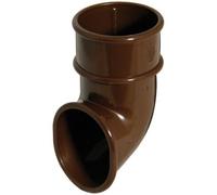 Floplast Miniflo Brown Half Round Gutter Shoe (Dia)50mm