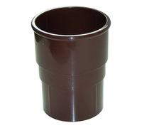 Floplast Miniflo Brown Half Round Gutter Socket (L)59mm (Dia)50mm