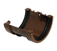 Floplast Miniflo Brown Half Round Union Bracket (Dia) 76mm