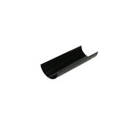 Floplast Miniflo Mini Gutter 76mm X 2M Black - Pack Of 2, Upvc Half-Round Guttering For Sheds And Outbuildings