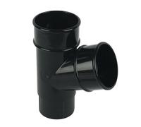 Floplast Miniflo Mini Gutter Branch 67.5 Degree X 50mm Black - Pack Of 2