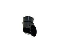 Floplast Miniflo Mini Gutter Downpipe Shoe 50mm Black - Pack Of 2