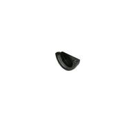 Floplast Miniflo Mini Gutter External Stopend 76mm Black Pack Of 2 - Upvc.