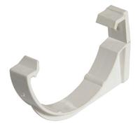 Floplast Miniflo White Half Round Fascia Bracket (Dia) 76mm , Pack Of 2