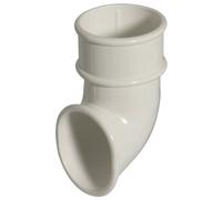 Floplast Miniflo White Round Gutter Shoe (Dia)50mm