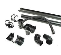 FloPlast MS1 Miniflo Half-Shed Water Butt Guttering Pack Black