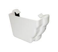 FloPlast Ogee White External Stopend Left Hand