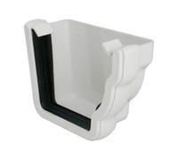 FloPlast Ogee White External Stopend Right Hand