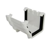 FloPlast Ogee White Gutter Union